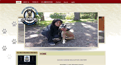 Desktop Screenshot of dahancanineeducationcenter.com